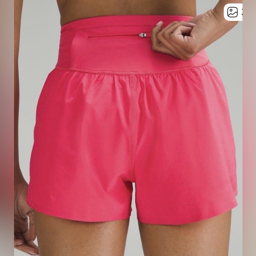 lululemon athletica nulux road to trail sonic pink shorts size 12 - Picture 2 of 8